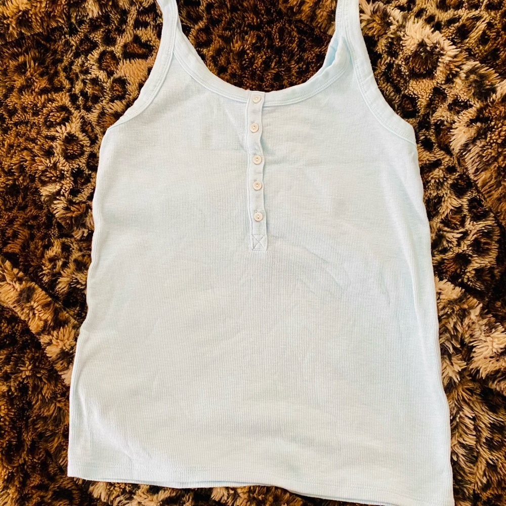 Blue crop top